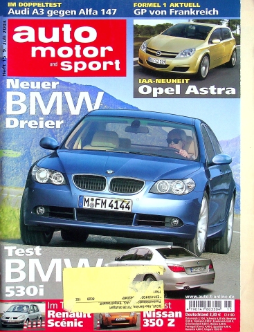 Deckblatt Auto Motor und Sport (15/2003)